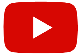 Play button logo on red background for YouTube