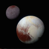 Pluto and its largest moon Charron