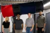 Reddy research team members in front of the RAPTOS telescope.