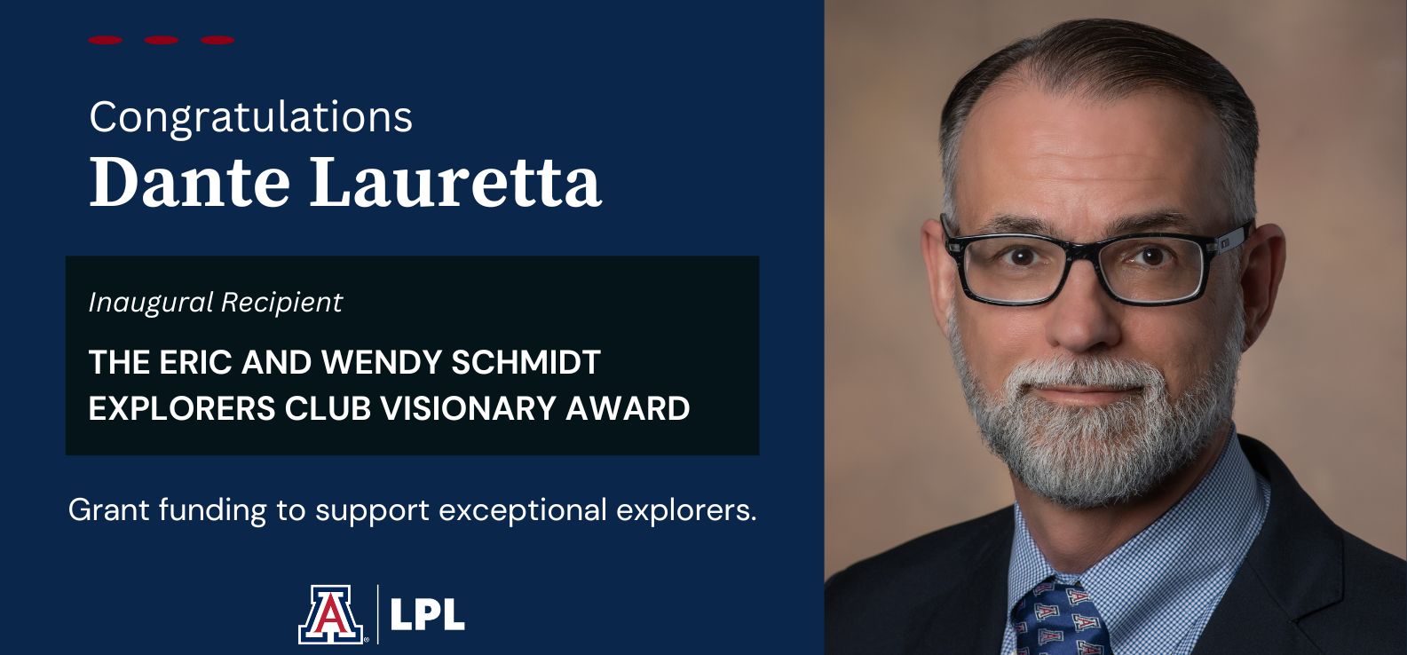 Dante Lauretta - Exploreres Club Visionary Award