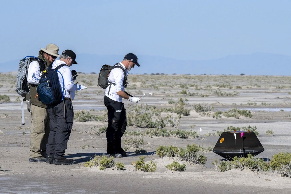 NASA's OSIRIS-REx mission landed at the Department of Defense's Utah Test and Training Range on Sept. 24, 2023