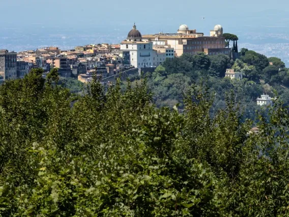 A view of the telescope domes on the roof of the Vatican Observatory, at the Apostolic Palace in Castel Gandolfo, in 2015. Andreas Solaro/AFP via Getty Images