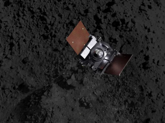 OSIRIS-REx above Bennu