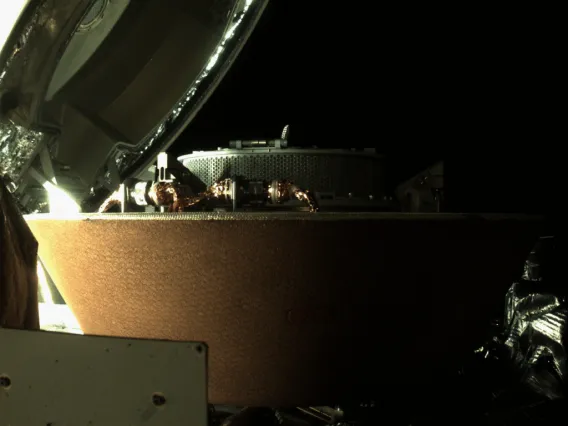 Taken on Oct. 28 by NASA's OSIRIS-REx spacecraft, this image shows the collector head after it was separated from the Touch-And-Go Sample Acquisition Mechanism arm. Collector head is secured onto the capture ring in the Sample Return Capsule.NASA/Goddard