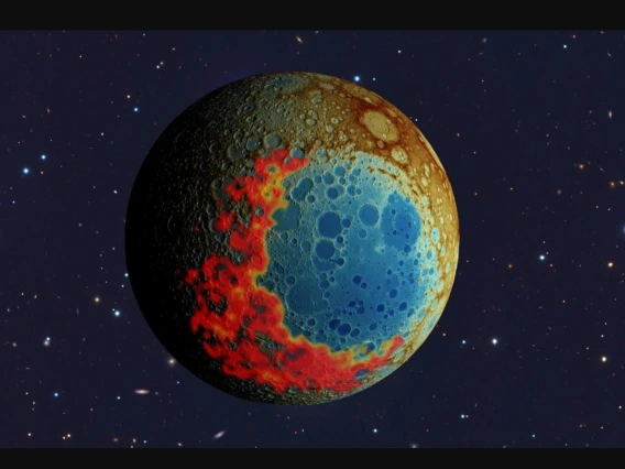 The South Pole-Aitken impact basin on the far side of the Moon