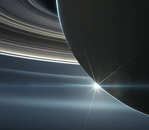 A View of the Rings of Saturn