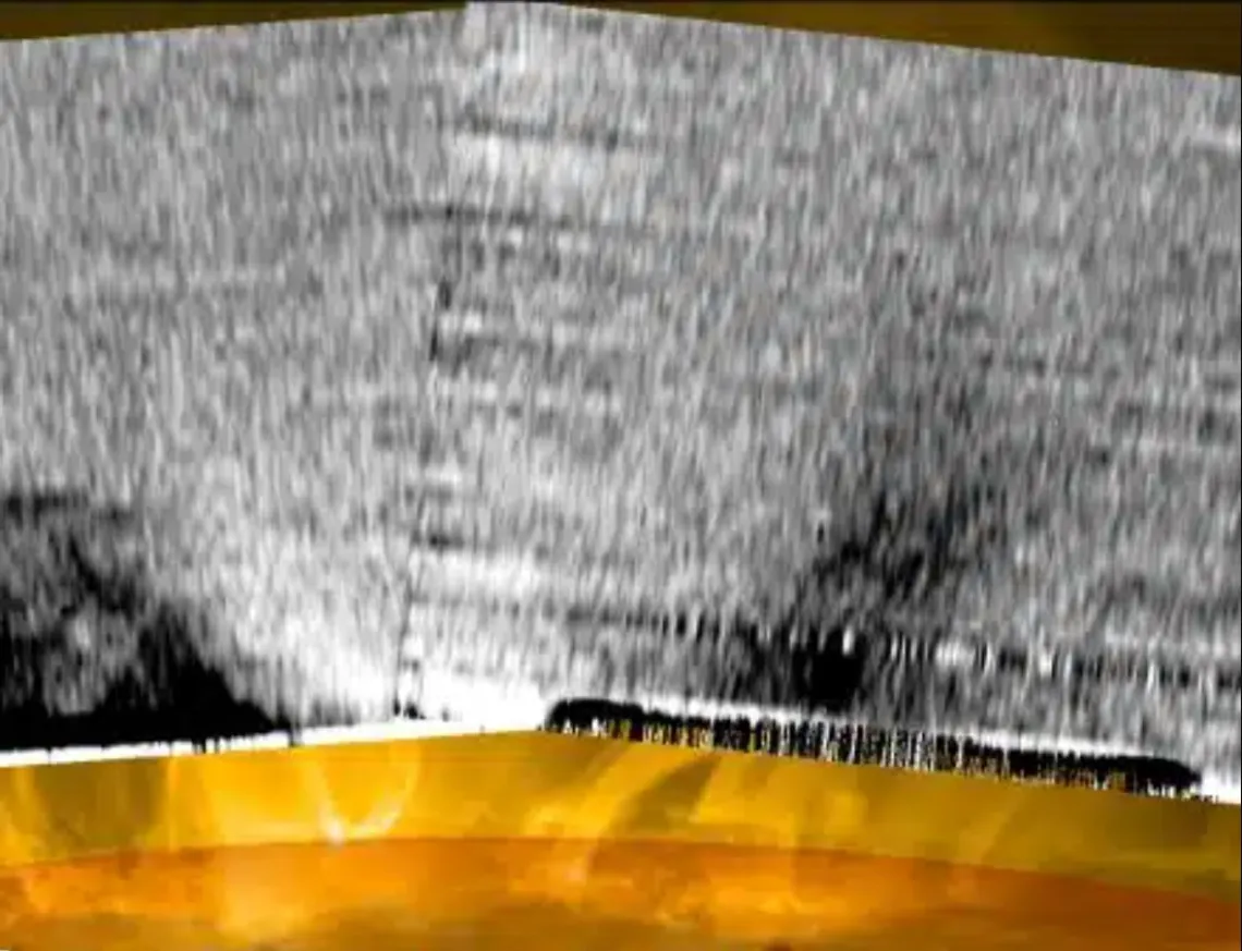 Map of the solar coronal magnetic field signals