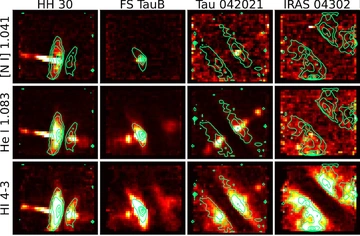 JWST images of the four disks as seen in selection.