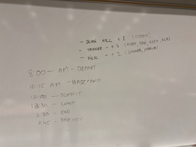 Schedule and driver, passenger combos
