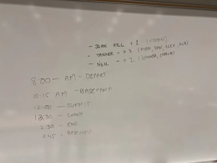 Schedule and driver, passenger combos