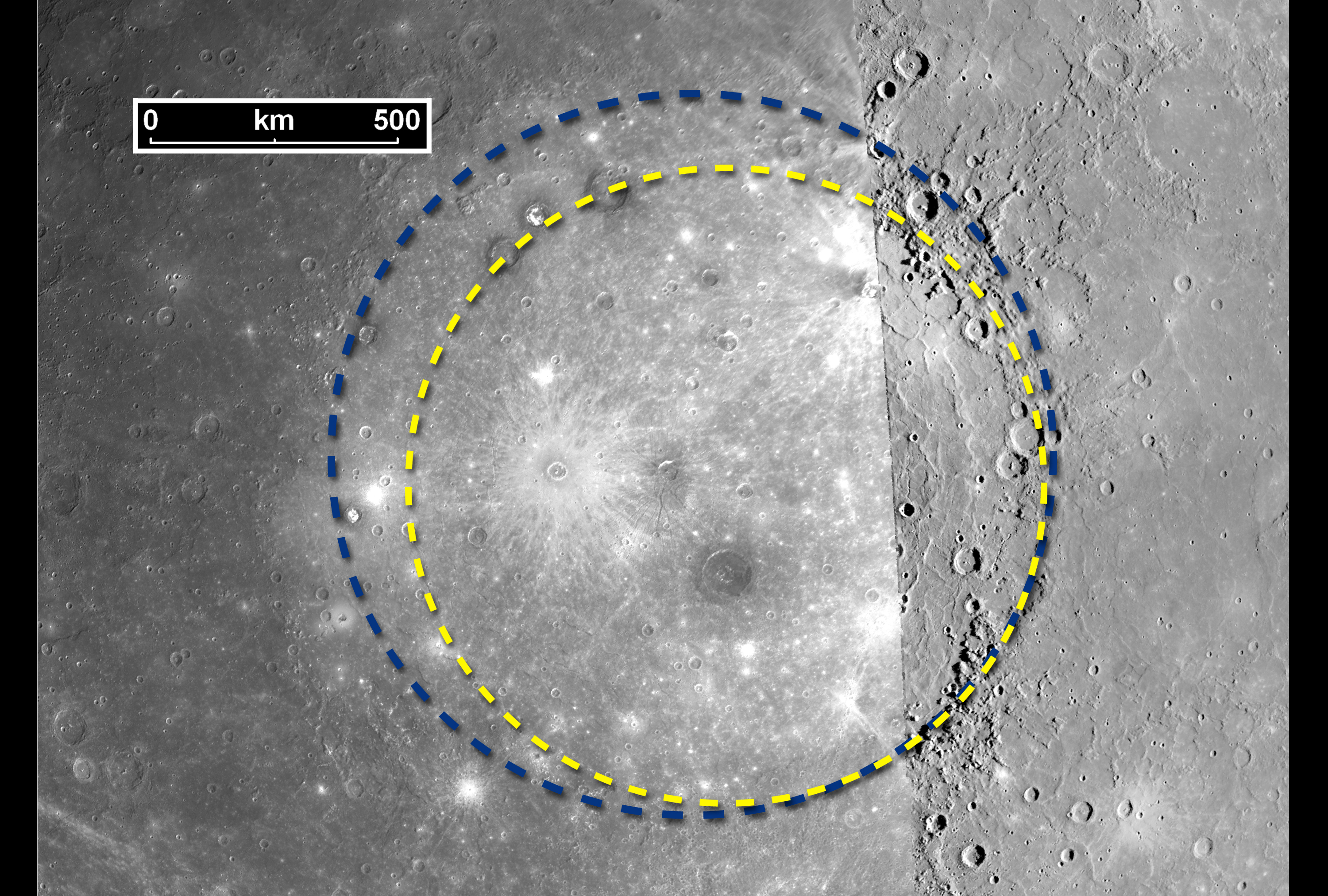 Caloris basin
          comparison